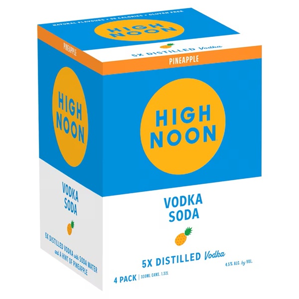 High Noon Pineapple Vodka & Soda (4 x 330ml) - Image 2