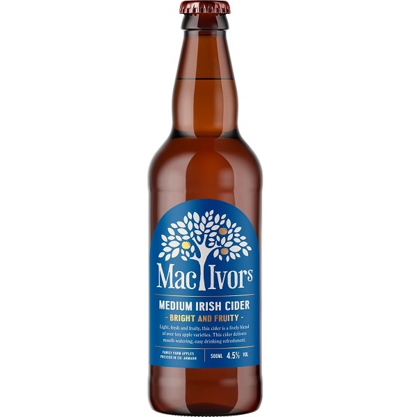 MacIvors Medium Irish Cider (500ml) - Castle Off Licence - Nutsaboutwine